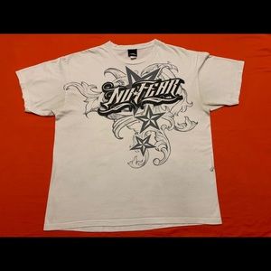 Vtg 90s NO FEAR skate T-shirt spell out logo Xl